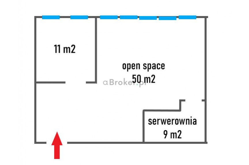 Kraków, Podgórze Duchackie, Wola Duchacka, rondo Antoniego Matecznego, Podgórze| Biuro 73 m2|Open space + salka + serwer