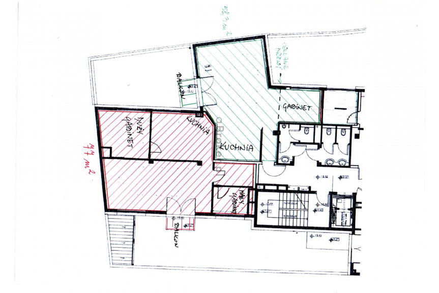 Kraków, Stare Miasto, Podwale, Stare Miasto, 77 m2 (open space+ 2x salka),parking